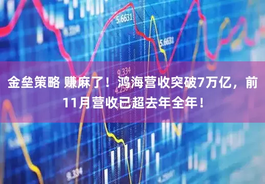 金垒策略 赚麻了！鸿海营收突破7万亿，前11月营收已超去年全年！