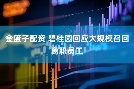 金篮子配资 碧桂园回应大规模召回离职员工