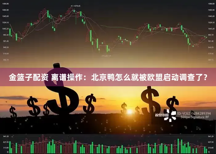 金篮子配资 离谱操作：北京鸭怎么就被欧盟启动调查了？